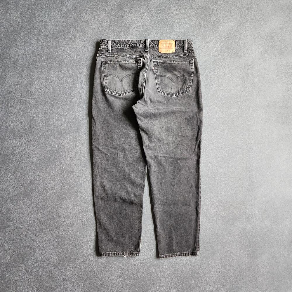 Vintage 90's Levi's 550 Regular Fit Black Denim Jeans 36x30
